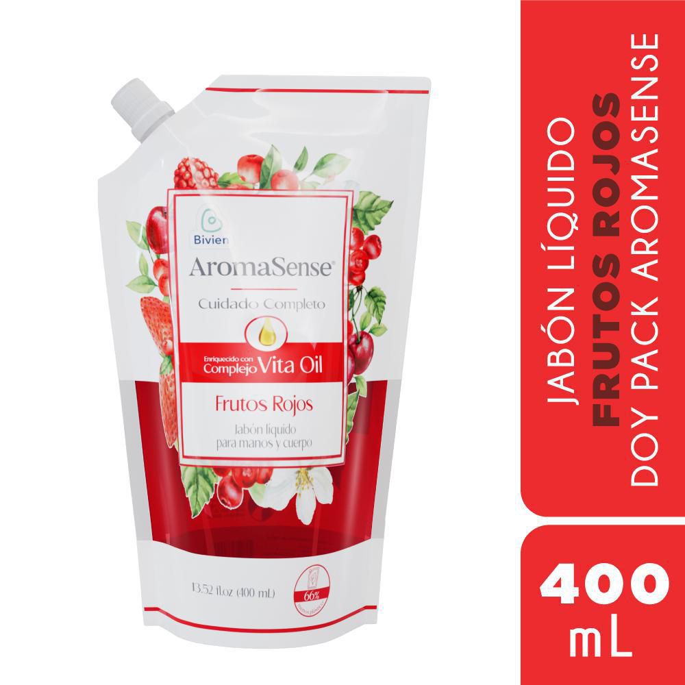 Jabón líquido AROMASENSE frutos rojos (400  ml) img #1