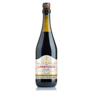 Vino tinto LA PIUMA MARCA EXCLUSIVA espumoso Lambrusco (750 ml)
