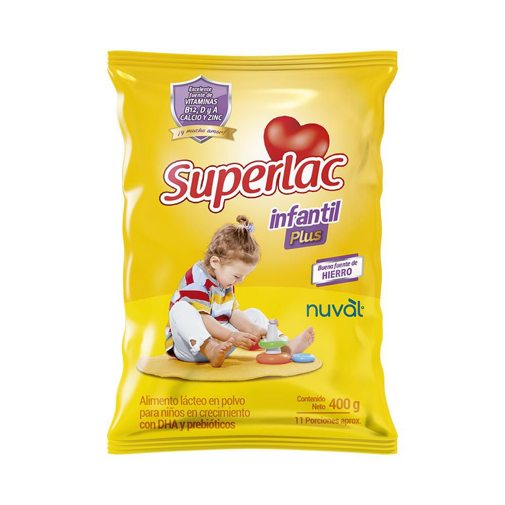 Alimento lácteo SUPERLAC en polvo buena fuente de hierro (400  gr) img #1