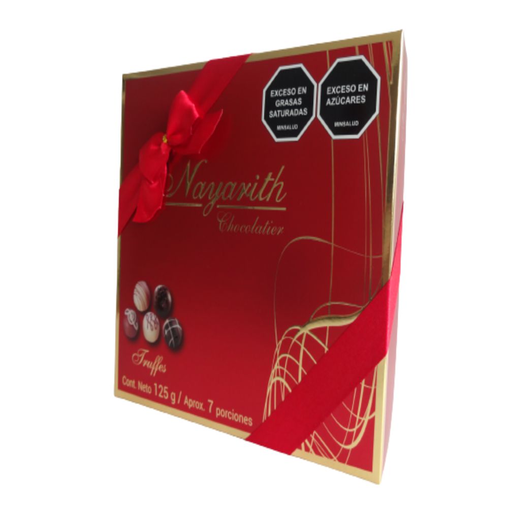 Trufas NAYARITH de chocolate estuche rojo (125  gr) img #1