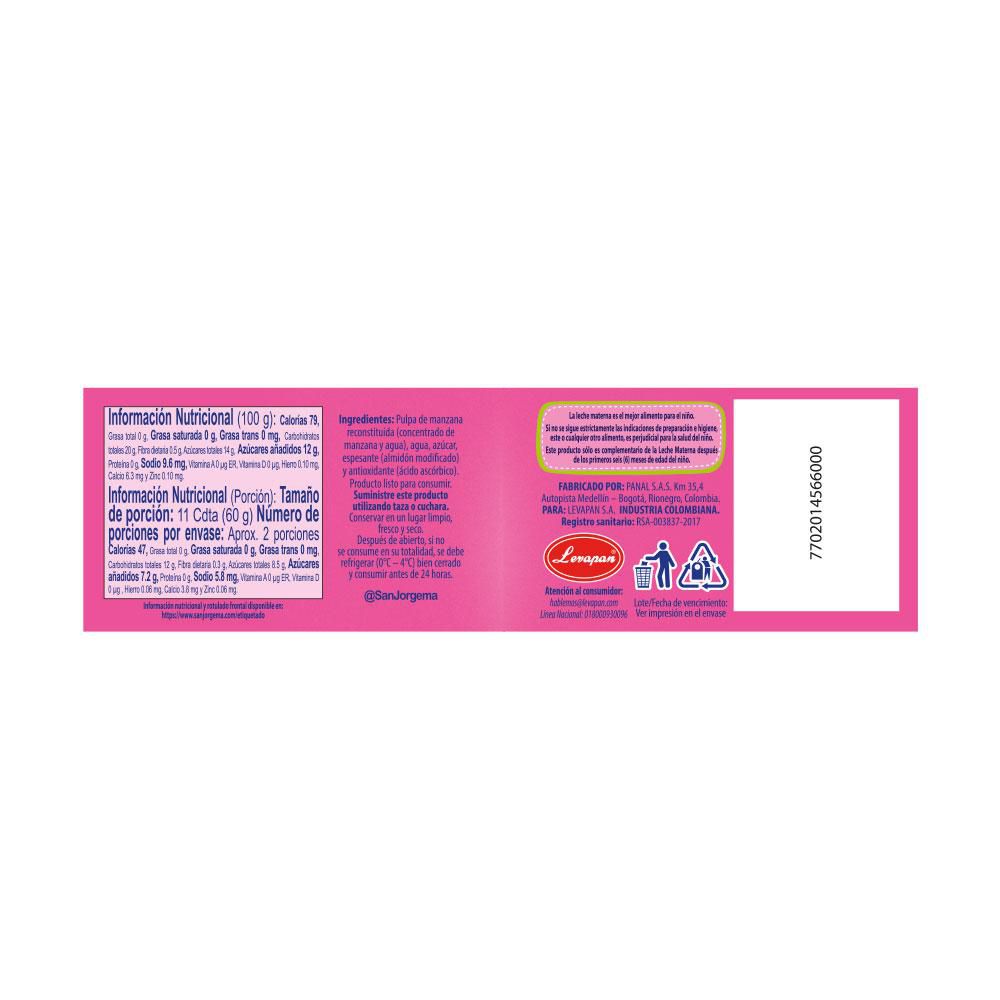 Compota SAN JORGE manzana (113  gr) img #2