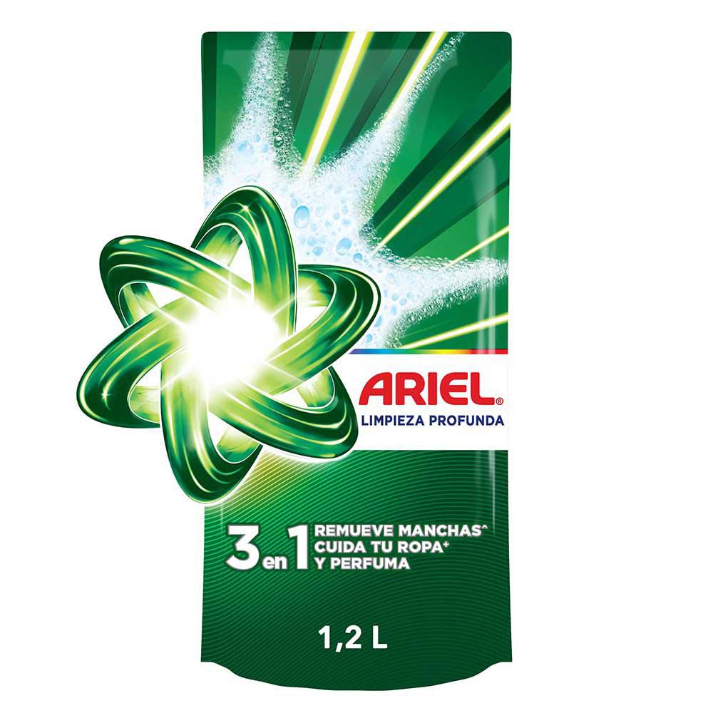 Detergente líquido ARIEL limpieza profunda (1200 ml)