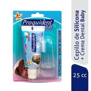 Cepillo de dientes PROQUIDENT baby + dedal de silicona (38 gr)