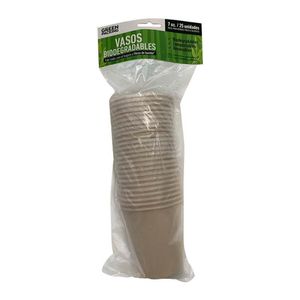 Vasos desechables GREEN PACKING MARCA EXCLUSIVA biodegradable 7 Oz