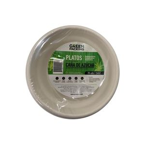 Platos desechables GREEN PACKING MARCA EXCLUSIVA biodegradable hondo 25 Oz