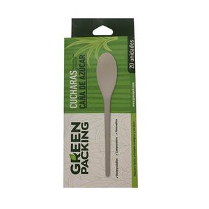 Cucharas desechables GREEN PACKING MARCA EXCLUSIVA grande biodegradable
