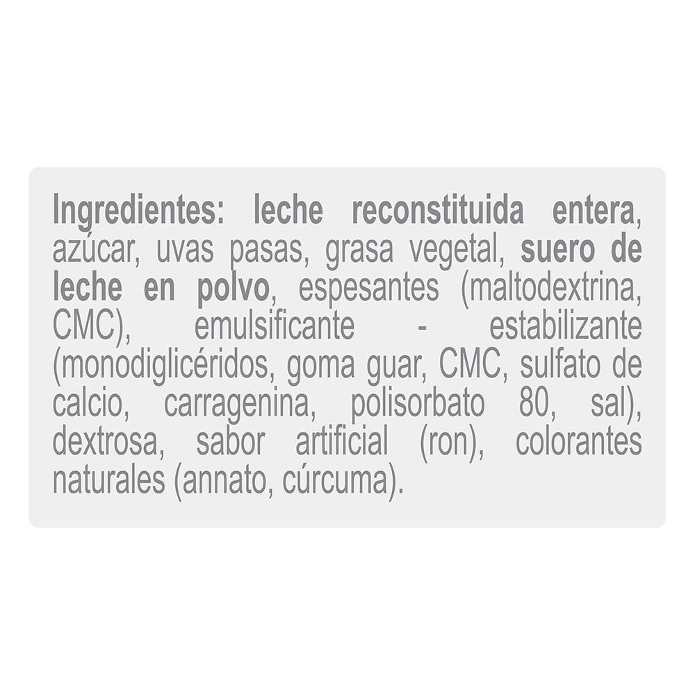 Helado COLOMBINA ron con pasas (600  gr) img #2