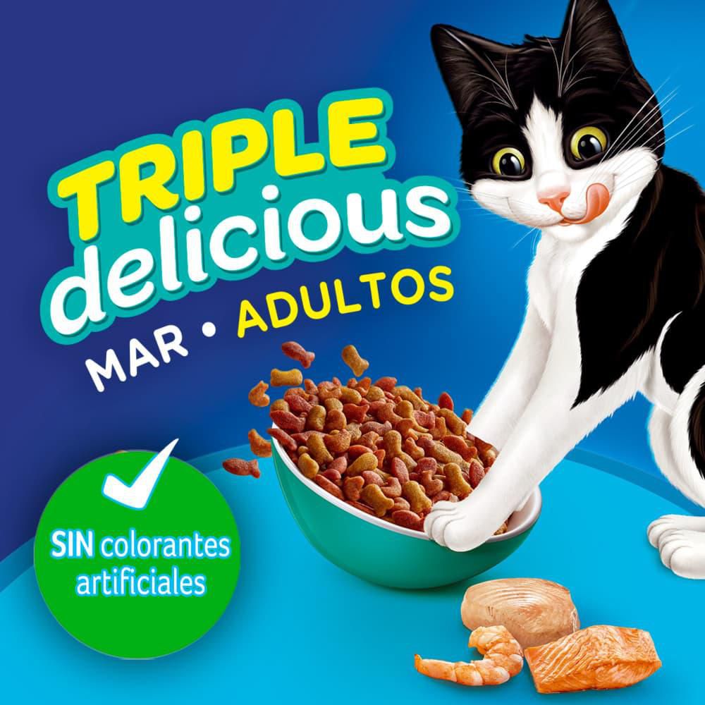 Comida para gatos FELIX adulto triple delicious mar (1500  gr) img #5