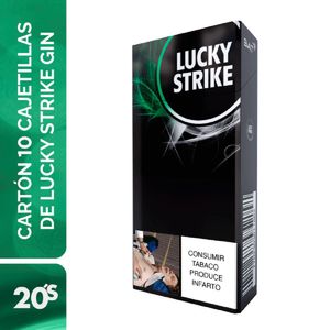 Cigarrillos LUCKY STRIKE gin XL paquete cartón (200 und)