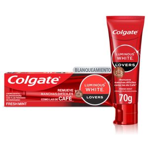 Crema dental COLGATE blanqueadora luminous lovers café (55 ml)