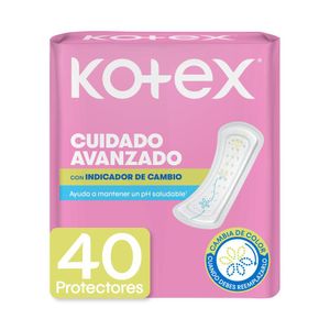 Protectores KOTEX con indicador de PH (40 und)