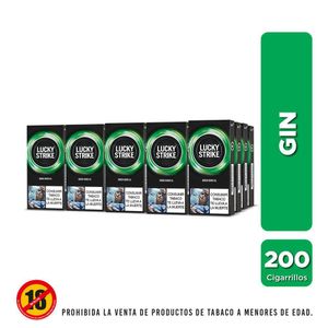 Cigarrillos LUCKY STRIKE gin XL media cartón (200 und)