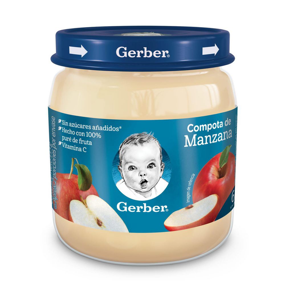 Compota GERBER x 3 unidades (339  gr) img #2