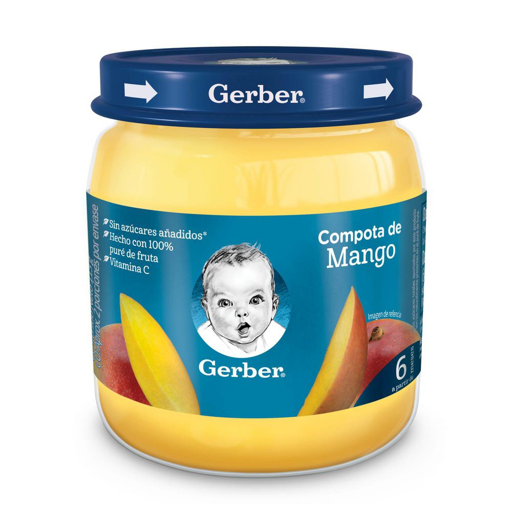 Compota GERBER x 3 unidades (339  gr) img #4