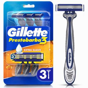 Máquina de afeitar PRESTOBARBA 3 gillette (3 und)