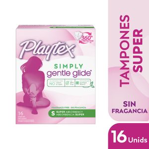 Tampones PLAYTEX digitales súper, sin fragancia (16 und)