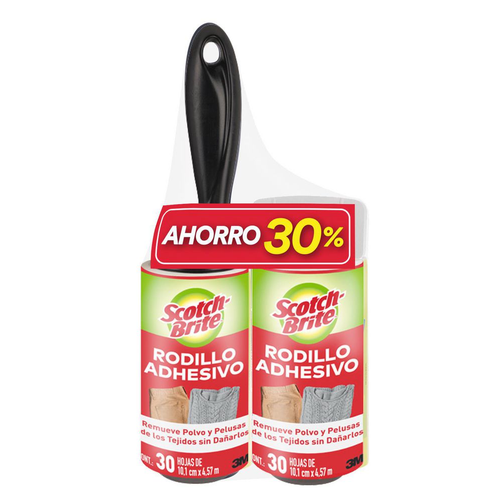 Rodillo SCOTCH BRITE remueve polvo y pelusas (2  und) img #1