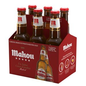 Cerveza MAHOU cinco estrellas (1980 ml)