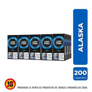 Cigarrillos LUCKY STRIKE alaska media cartón (200 und)