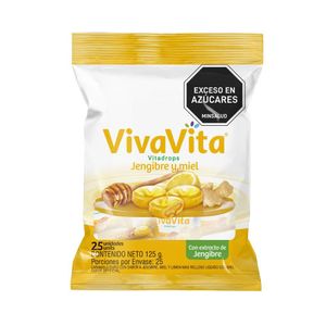Caramelos ALDOR duro vivavita jengibre y miel (125 gr)