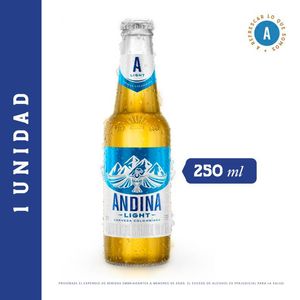 Cerveza CERVEZA ANDINA LIGHT light (250 ml)