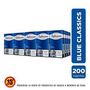 Cigarrillos ROTHMANS classics azul cartón media (200 und)