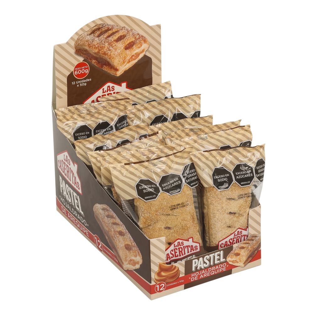 Pastel LAS CASERITAS Hojaldrado De Arequipe Display (600  gr) img #1