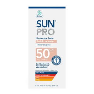 Protector solar SUN PRO facial con color FPS 50 (50 ml)