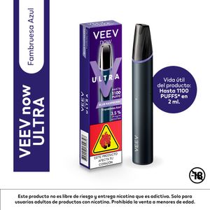 Vapeador VEEV ultra frambuea azúl 1100 puffs (1 und)
