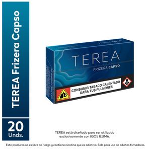 Cajetilla TEREA cápsula mentol (10 und)