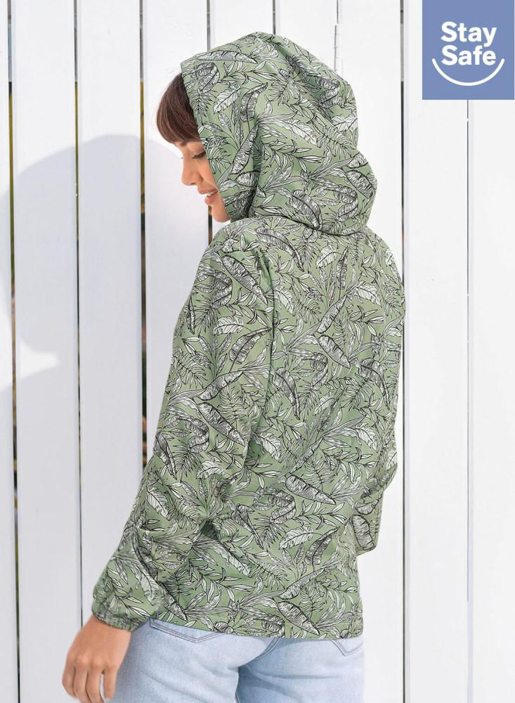 Chaqueta femenina antifluidos con tapabocas removible 730002 img #3