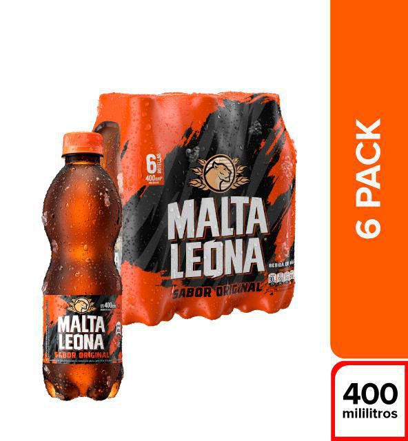 Malta LEONA botella pet x6und (2400  ml) img #1