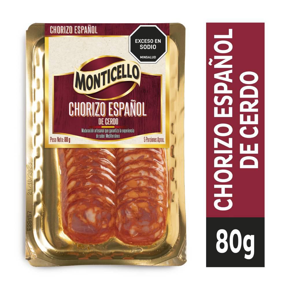 Chorizo MONTICELLO español de cerdo (80  gr) img #2
