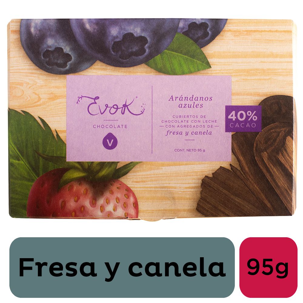 Chocolate EVOK Arándanos Y Canela (95  gr) img #1