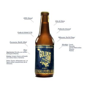 Cerveza GOLDEN LION sidra (330 ml)