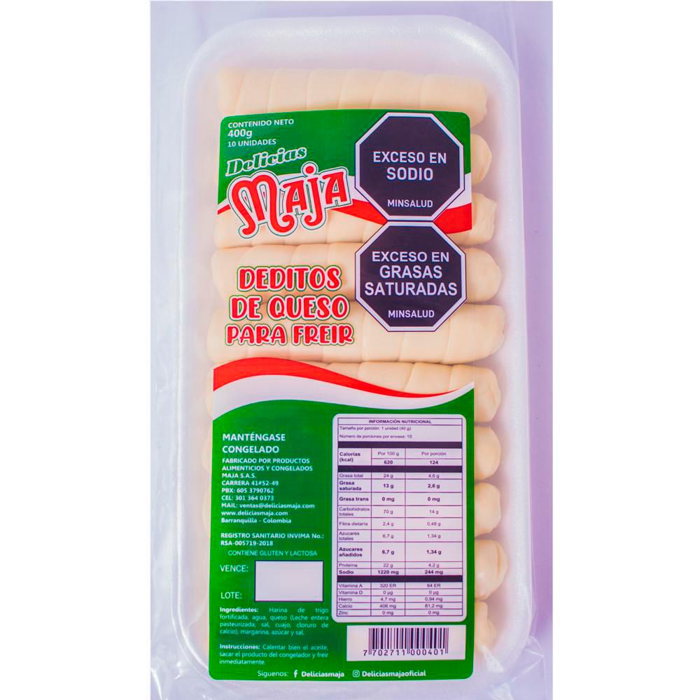 DEDITOS DE QUESO X 10UN MAJA 400  gr img #1