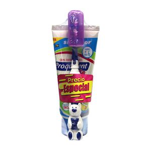 Crema dental PROQUIDENT sin flúor + cepillo de dientes (75 ml)
