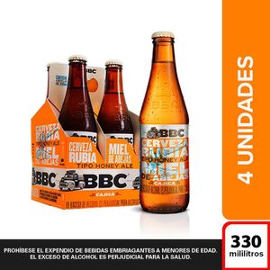 Cerveza artesanal BOGOTA BEER COMPANY botella Cajicá miel (1320 ml)