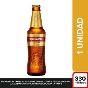 Cerveza CLUB COLOMBIA botella dorada (330 ml)
