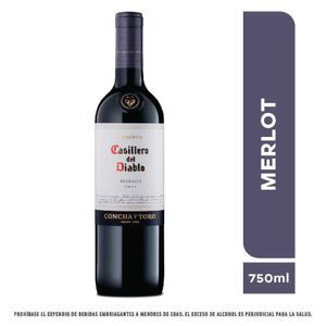 Vino tinto CASILLERO DEL DIABLO merlot Merlot (750 ml)