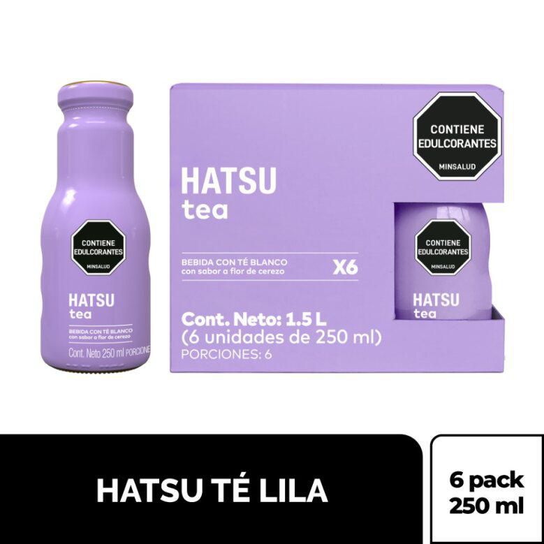 Té HATSU lila sin calorías x6und 250ml (1500  ml) img #1