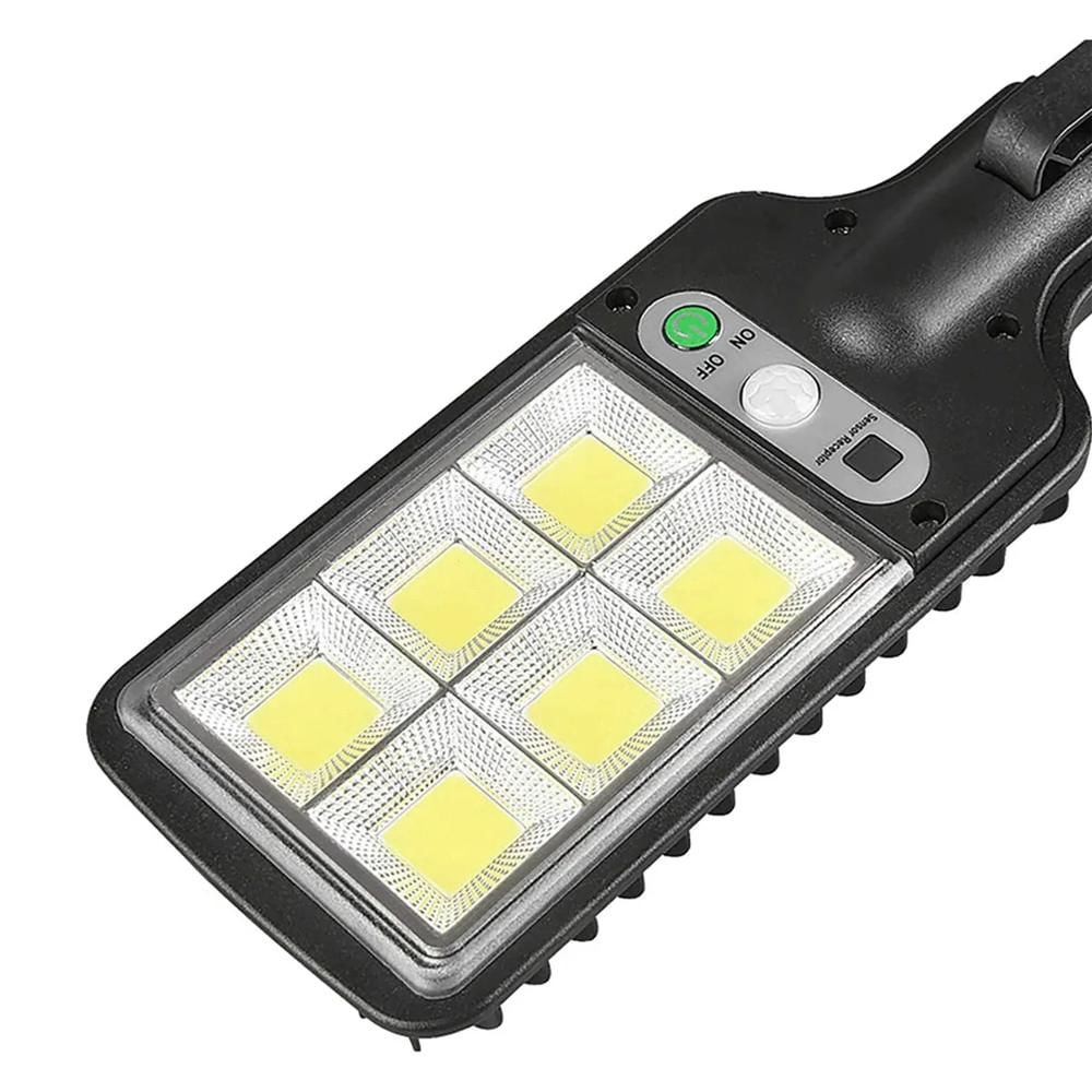 Reflector Lámpara Linterna Seguridad Con Panel Solar Exterior Con Control Y Sensor img #2