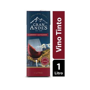 Vino tinto GRAN ANDES DEL SUR cabernet sauvignon Cabernet Sauvignon (1000 ml)