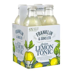 Agua tónica FRANKLIN & SONS LTD limón x 4 und (800 ml)