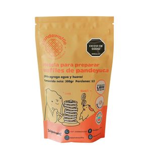 Mezcla para waffles PandeWaffle para preparar wafles de pandeyuca (300 gr)