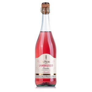 Vino rosado LA PIUMA MARCA EXCLUSIVA espumoso Lambrusco (750 ml)