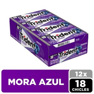 Chicles TRIDENT sabor mora azul display (367.2 gr)