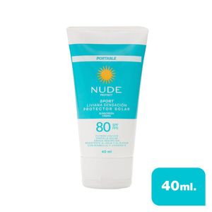 Protector solar NUDE sensación liviana FPS 80 (40 ml)