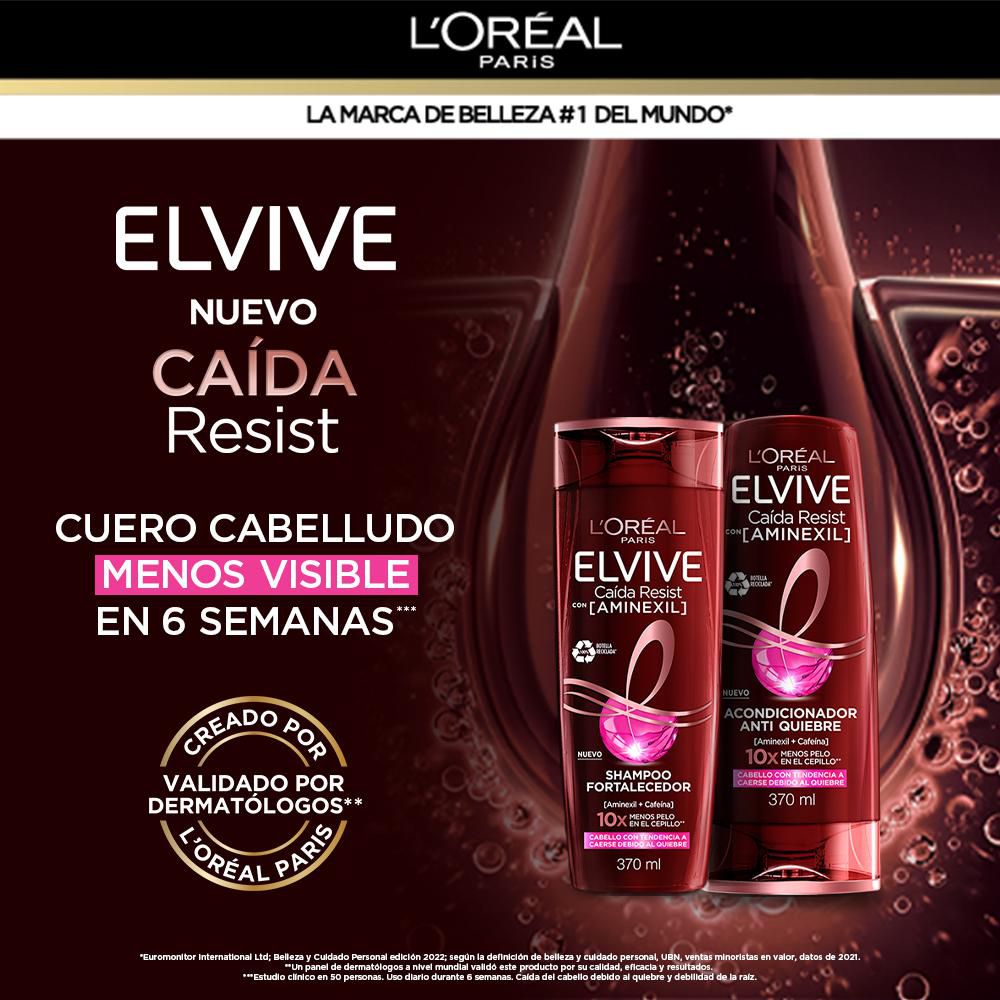 Shampoo ELVIVE caída resist (370  ml) img #4