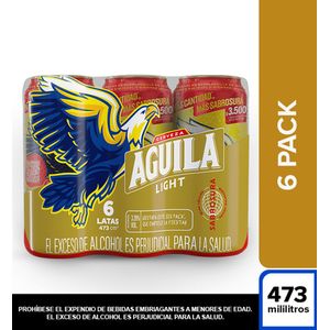 Cerveza AGUILA LIGHT six pack (2838 ml)